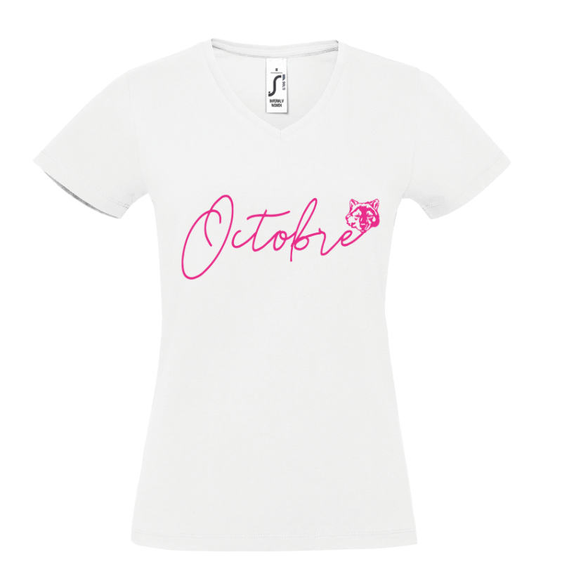 T-SHIRT POLICE BAC93 - OCTOBRE ROSE