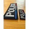 V_BANDEAUX POLICE - POITRINE ET DOS - GRIS